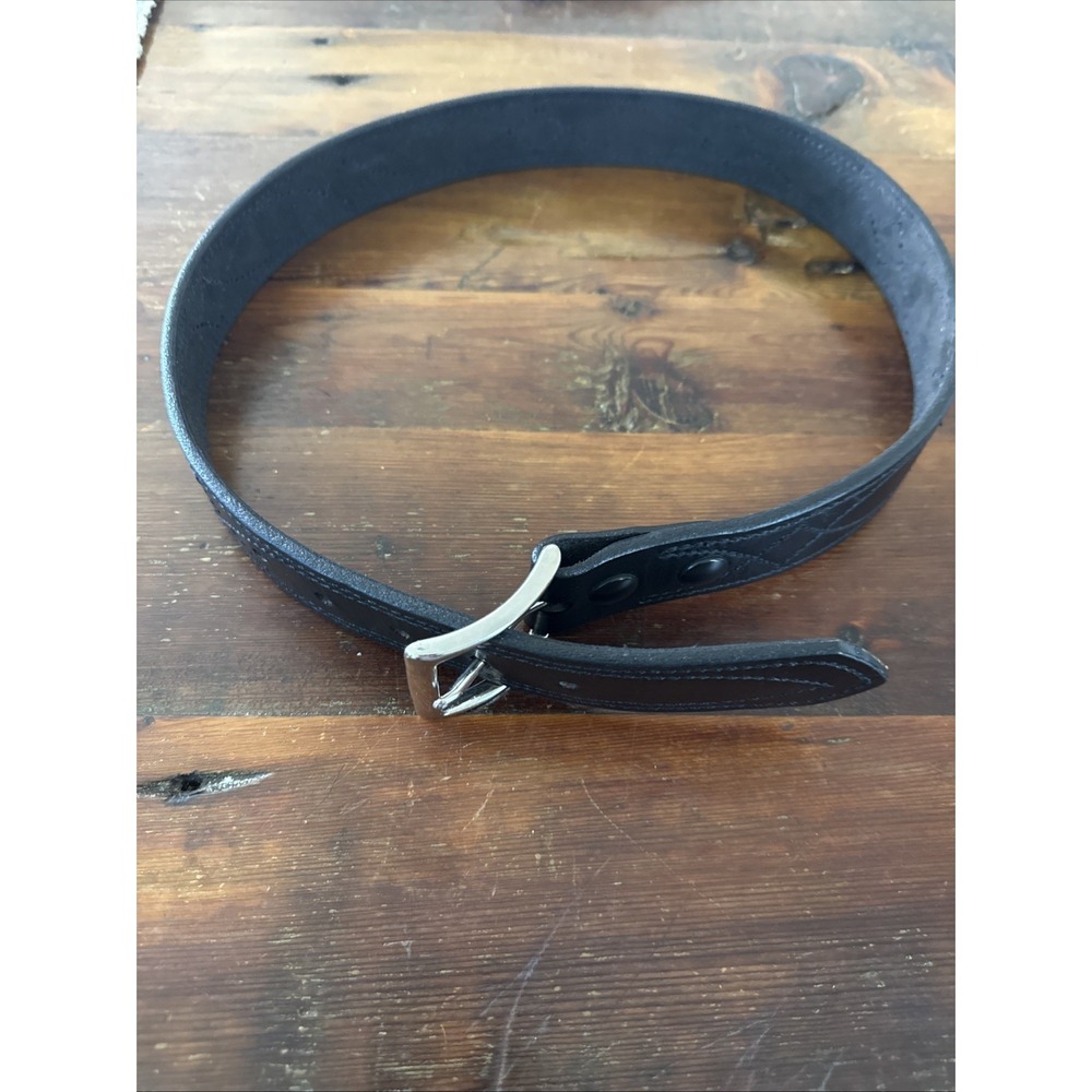 Desantis Leather Belt With Solid Brass Buckle Size 32